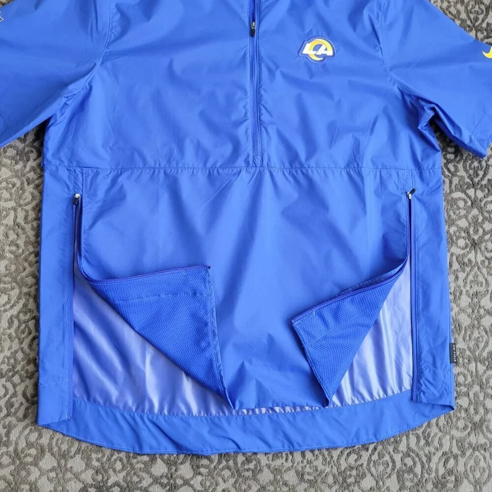 Los Angeles Rams Nike On Field Short Sleeve Windbreaker Size L